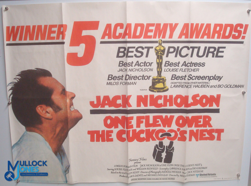 Original Movie/Film Poster – 1975 One Flew Over the Cuckoo’s Nest 40x30" approx. kept rolled,