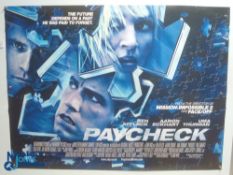 Original Movie/Film Poster – 2003 Paycheck 40x30