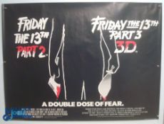 Original Movie/Film Poster – 1981 Horror The Janitor, 1983 Friday 13th Part 2 3D 40x30