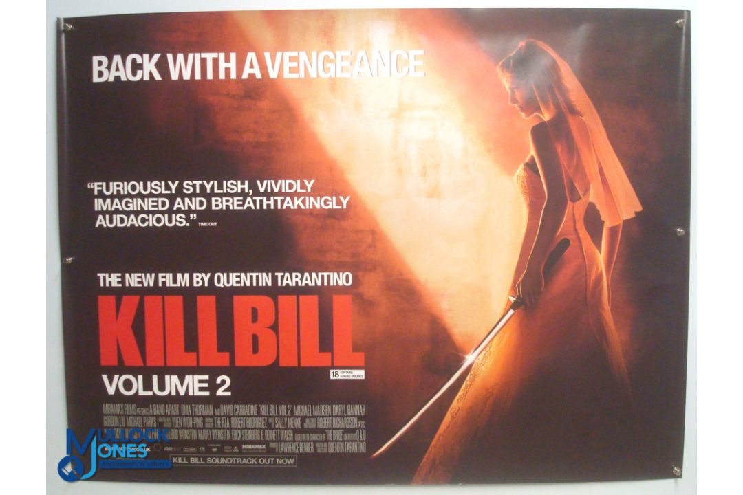 Original Movie/Film Poster – 2004 Kill Bill Volume 2 40x30" approx. kept rolled, creases apparent,
