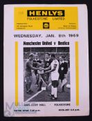 Unusual item, European Cup Final Manchester Utd v Benfica official programme match film broadcast