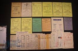 Selection of football programmes Barnet v 1946/47 Finchley, 1947/48 Dulwich Hamlet (FAAC), 1955/56