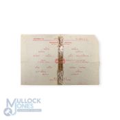 1945/46 Football League (north) Manchester Utd v Burnley programme 1st December 1945; Sellotape to