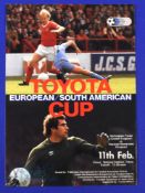 1980 European/South American Cup final in Tokyo Nottingham Forest v Nacional 4 page team supplement;
