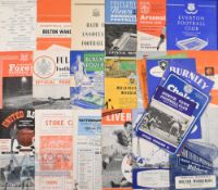 1963/64 Bolton Wanderers away match programmes league full season (21), plus Bath City (FAC),