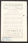 1947/48 Linfield v Belfast Celtic City Cup match 4 page programme 25 October 1947; score, small