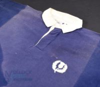 1986 Scotland Iain Milne Matchworn Rugby Jersey: Classic Scottish blue Umbro example with thistle