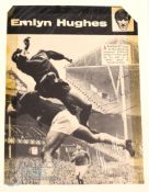 Album containing signed magazine photos of famous footballers 1960s, 1970s, 1980s to include Emlyn