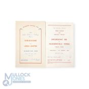 Shelbourne home match friendly programmes 1965/66 Select XI v Huddersfield Town 11 August 1965;