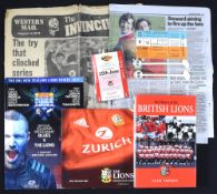 1974-2017 British and I Lions Items Miscellany (8): 1974 Western Mail Invincible Lions Supplement;