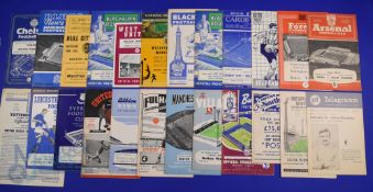 1960/61 Bolton Wanderers full season away match programmes (21) plus Blackburn Rovers (FAC), Hull