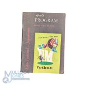 1958 World Cup Final Programme West Germany v Yugoslavia, 19th June 1958, in good clean condition