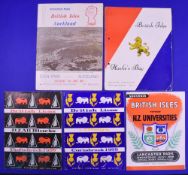 1959 British and I Lions Rugby Programmes (5): v NZ 1st test, and v Hawkes Bay, Auckland, NZ