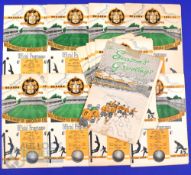1951/52 Wolverhampton Wanderers complete league season home match programmes (21) plus reserves