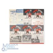 1951/52 Manchester Utd Div. 1 championship season homes v Charlton Athletic, Sunderland, Portsmouth,