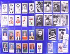 Rugby League etc Cigarette and Trade Card Selection (44): In sleeves and in good condition,