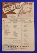 1948/49 Third Lanark v Dundee Div.'A' match programme 2 April 1949 at Cathkin Park; old selotape