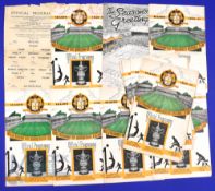 1949/50 Wolverhampton Wanderers home match programmes complete league season with Sunderland (no