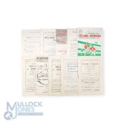 Selection of representative match programmes 1949 N. Ireland v England (schools), 1950 N. Ireland