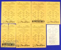 1961/62 Wolverhampton Wanderers home match reserves programmes Preston NE, Sheffield Wednesday,