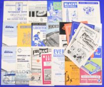 1959/60 Bolton Wanderers away match programmes full league season (21), v WBA (FAC), v Bury (FAC);