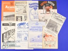 1952/53 Bolton Wanderers Div. 1 away match programmes v Cardiff City (11 March 1953), Liverpool,