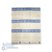 1956/57 Bolton Wanderers home league match programmes to include Blackpool, Sunderland, Charlton