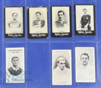 Scarce 1900s Rugby Cigarette Cards (7): Taddy, Carolin (SA) 1907; Ogden's, Kerr, Irwin, Magee and
