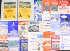 1962/63 Complete league season Wolverhampton Wanderers match programmes homes (21) plus WBA (