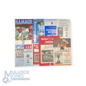 FA Youth Cup finals 1956/57 Manchester Utd v WHU (4 page, crease, small mark), 1956/57 WHU v