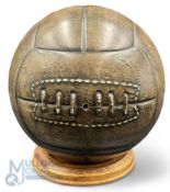 1930s Ceramic / Pottery Full-Size Football with great detail