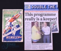 1948 FAC final programme Manchester Utd v Blackpool 24 April 1948; player signatures to the cover