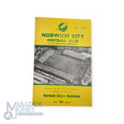 1962 Football League Cup final Norwich City v Rochdale 1st May 1962; good. (1)