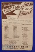 1947/48 Third Lanark v Hibernians Div. 'A' match programme 28 February 1948 at Cathkin Park;