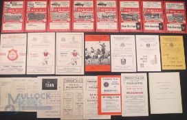 Selection of programmes Bristol City, 1956/57 Notts. County, 1958/59 Scunthorpe Utd, 1959/60 Cardiff