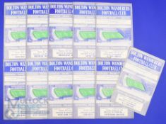 1962/63 Bolton Wanderers home match programmes v Spurs, Sheffield Utd, WHU, WBA, Blackpool, Leyton