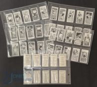 1954 Adolph Subbuteo Famous Footballers Set of 48 in black and white housed within plastic pages