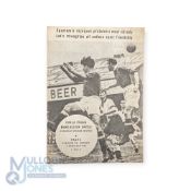 1957/58 European Cup Dukla Prague v Manchester Utd match programme 4 December 1957; fair/good. (1)