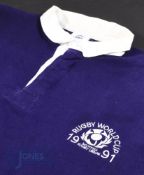 Scarce Doddie Weir RWC 1991 Scotland Rugby Jersey: What a chance to own the jersey of a sadly-passed