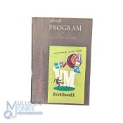1958 World Cup Final Programme Brazil v France 24th June 1958, in good clean condition