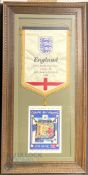 International Match Pennant FIFA World Cup Finals France 10th June to 12th July 1998 signed by 25 of