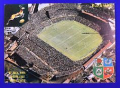 1974 British and I Lions v S Africa 4th Test Rugby Programme: At Jo'burg, controversially drawn 13-