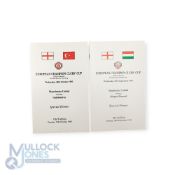 1993/94 Manchester Utd European Champion clubs Cup v Kispest Honved special dinner menu 28 September