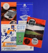 Collection of Charity Shield match programmes to include 1965 Manchester Utd v Liverpool, 1966