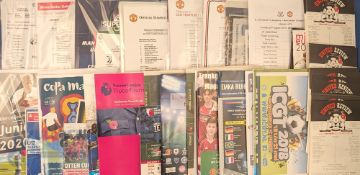 Manchester Utd home reserve programmes 1985/86 - 1988/89 (60), 1989/90 (14), U21's Premier League (