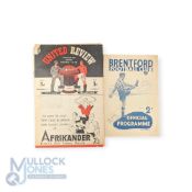 1946/47 Manchester Utd v Brentford Div. 1 match programme 7 December 1946 (covers loose, tear to