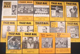 Hull City Tiger Magazines including 1948 (December) No. 1, 1949 Nos. 2 - 9 from January - December