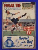 1932 FA Cup Final Arsenal v Newcastle Utd match programme at Wembley; staples good, overall fair/