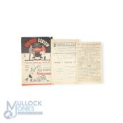 1947/48 Bolton Wanderers Div. 1 away match programmes v Manchester Utd (slight tear, small paper