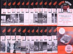 1964/65 Manchester Utd home programmes, complete season league and FAC (Chester, Stoke City,